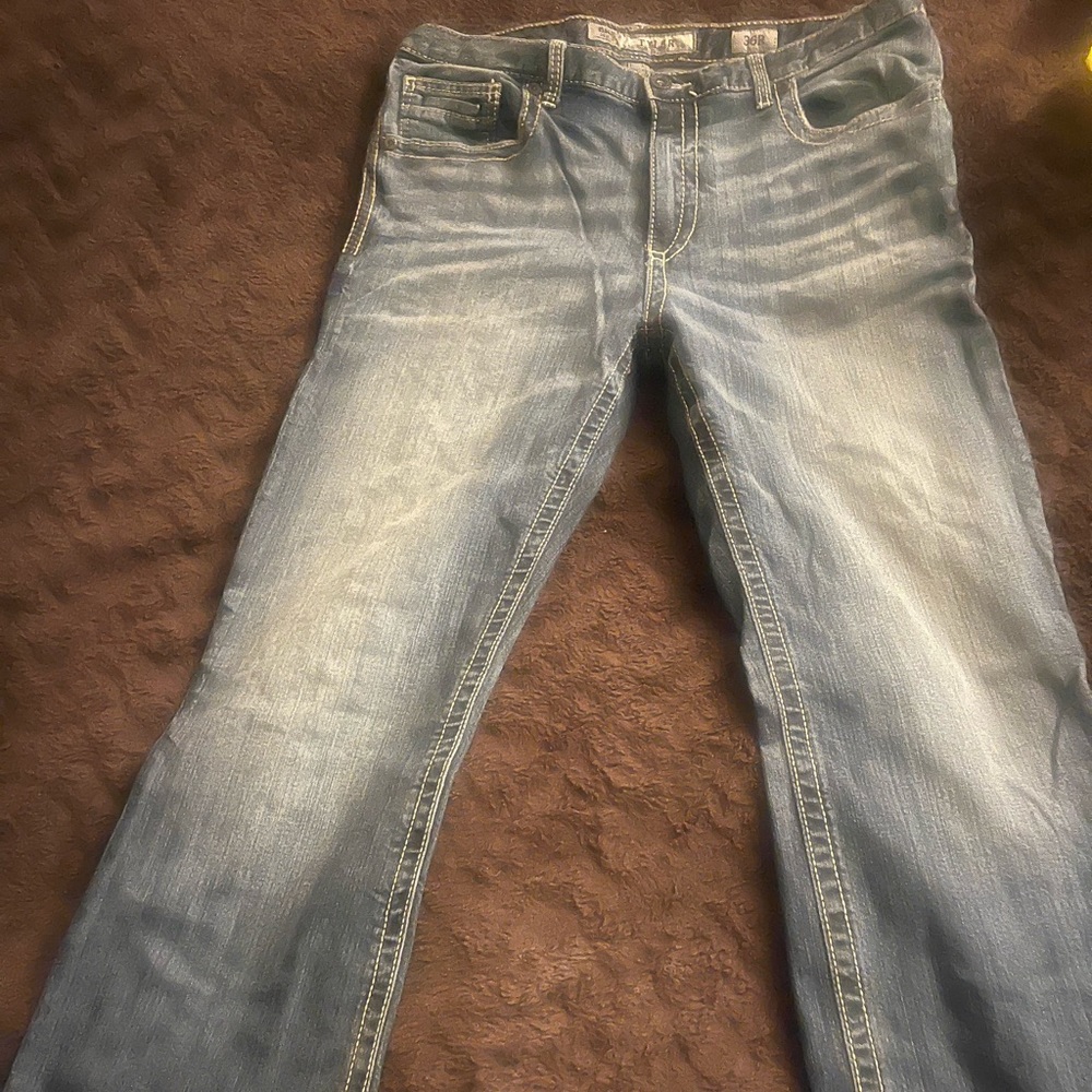 Men’s Buckle Denim Jeans 36x32